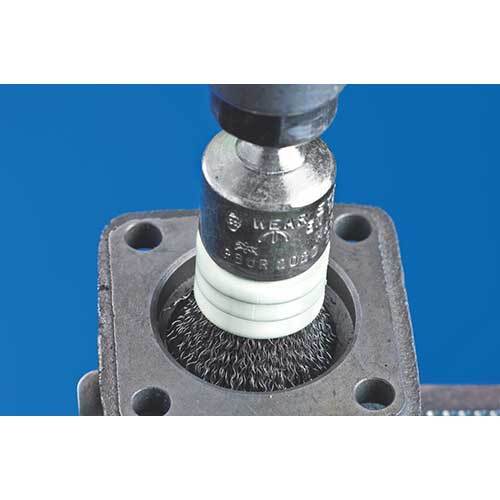 Pferd Pencil Brush Shaft Mounted Crimped Steel Wire Limiting Rings 25 x 25mm - Pack of 102