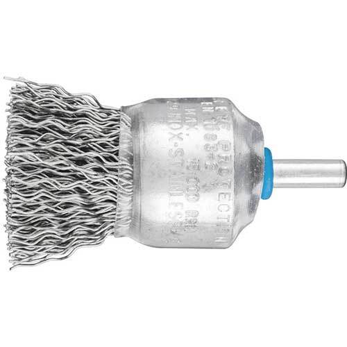 Pferd Pencil Brush Shaft Mounted Crimped Wire Inox - AIMS Industrial Supplies