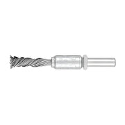 Pferd PBGS single-twist pencil brush, steel wire twisted into a thin point, silver ferrule with a white ring, 6 mm shank