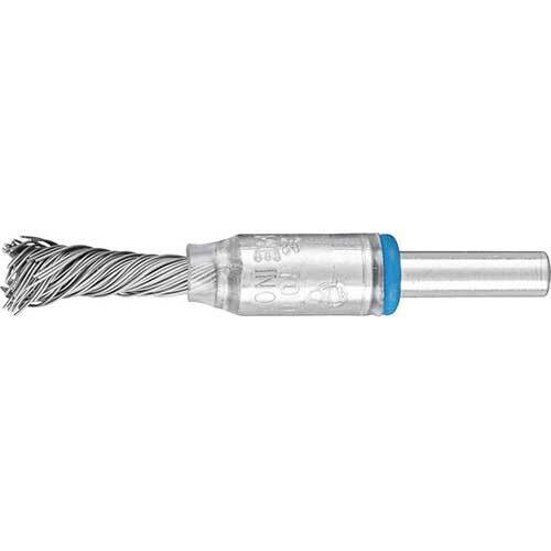 Pferd Pencil Brush Shaft Mounted Single Twist Inox 10 x10mm 0.35mm Fil Dia 43218006 - Pack of 10