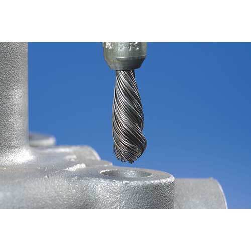 Pferd Pencil Brush Shaft Mounted Single Twist Knot Steel Wire 10 x 10mm - Pack of 103