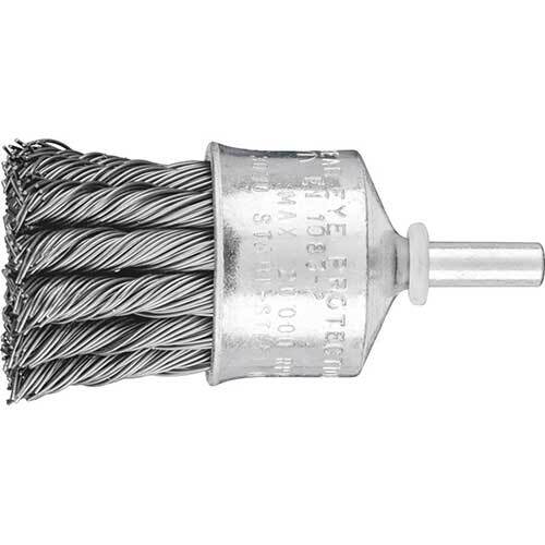 Pferd Pencil Brush Shaft Mounted Twist Knot Wire Steel - AIMS Industrial Supplies