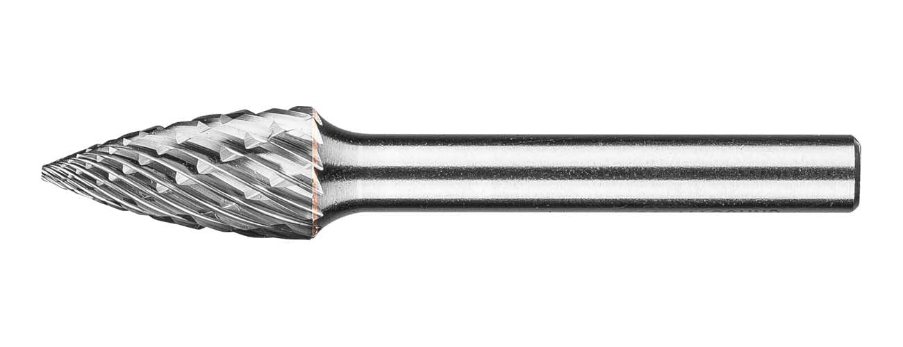 Pferd Pointed Tree Burr SPG 9.5 x 19mm (3/8 x 3/4") Allround, 1/4" Shank