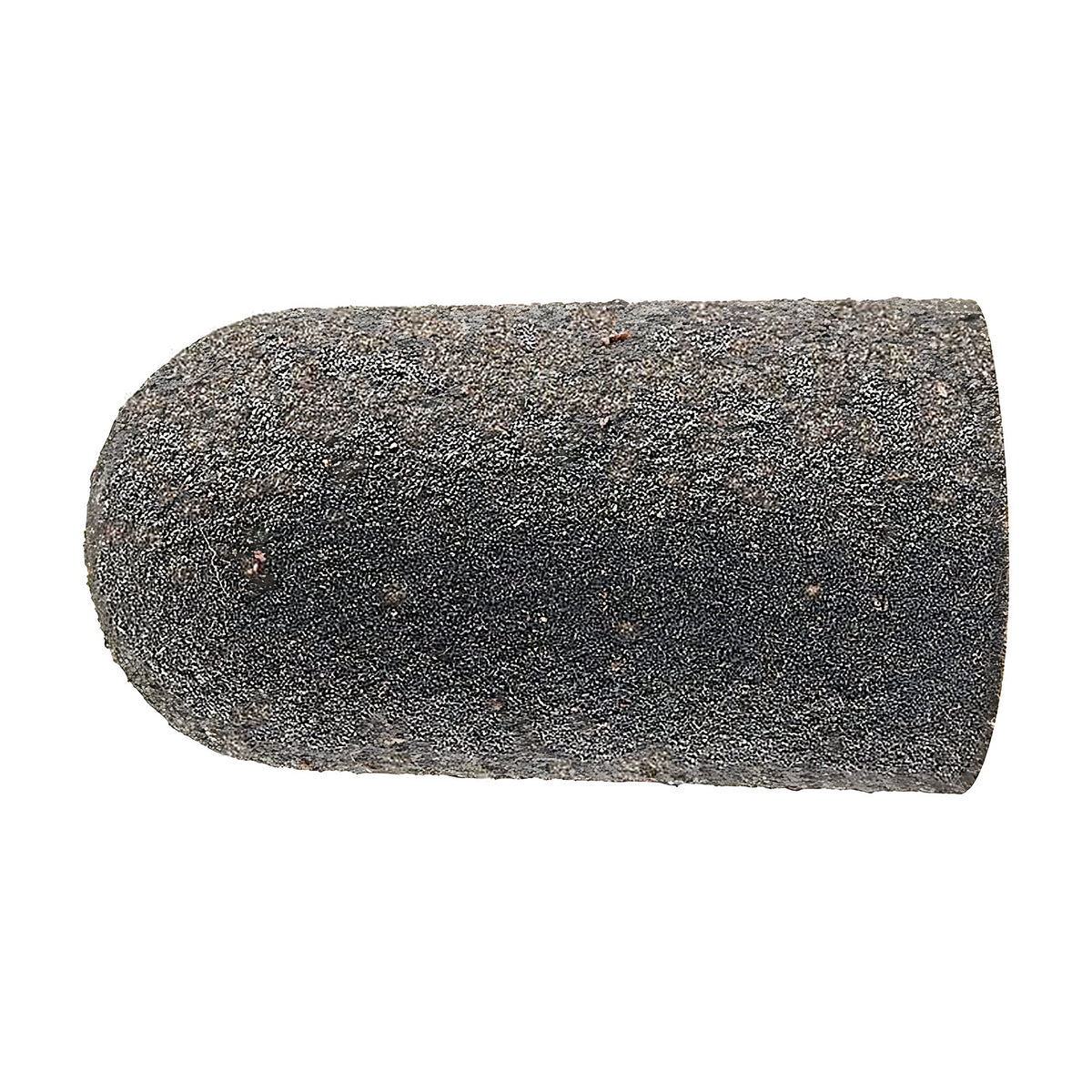 Pferd POLICAP PC KEL cap, conical rounded tip, charcoal grey fine grain with a smooth dome end, tall cap, side view
