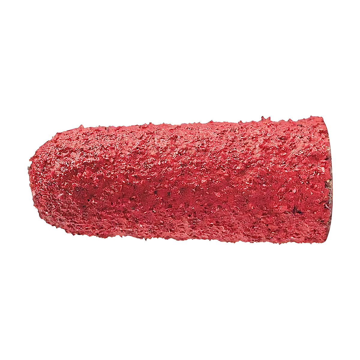 Pferd POLICAP PC KEL CO-COOL cap, slim conical with rounded tip, bright red coarse ceramic grain, side view