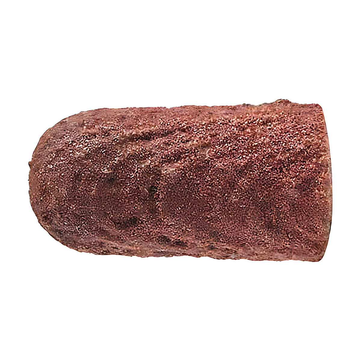 Pferd POLICAP PC WRC cap, cylindrical with radius end, terracotta red fine grain with curved ridges, slim cap, side view