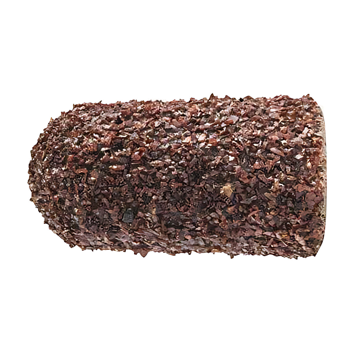 Pferd POLICAP PC WRC cap, cylindrical with radius end, coarse dark red-brown grain, small cap, side view