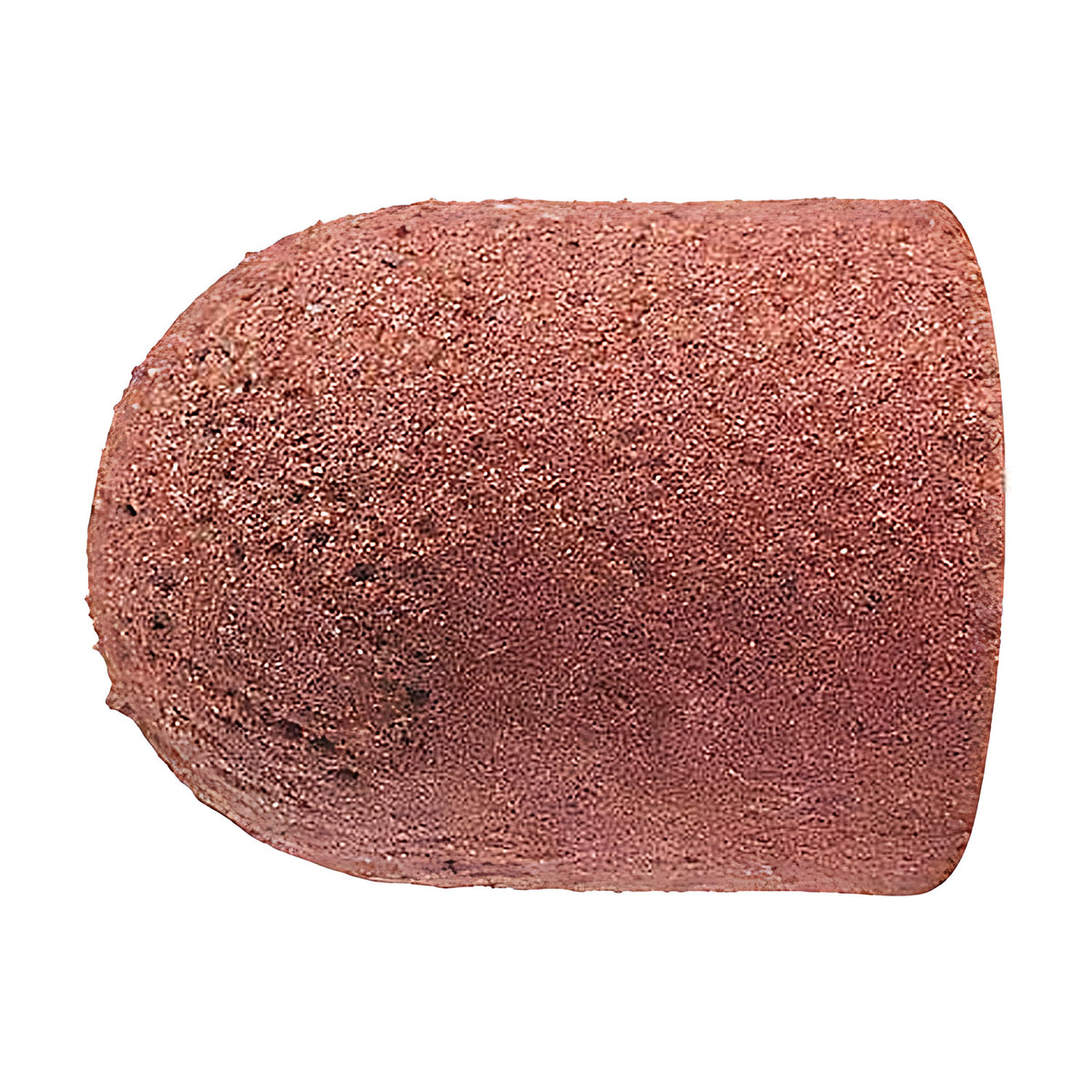 Pferd POLICAP PC WRC cap, cylindrical with radius end, smooth terracotta red fine grain, large domed cap, side view