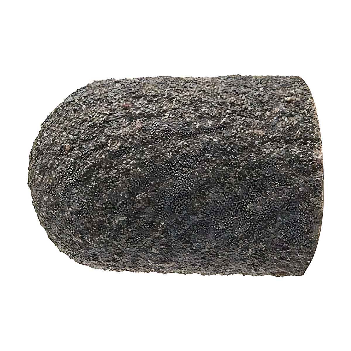 Pferd POLICAP PC WRC cap, cylindrical with radius end, dark grey medium-fine grain, wide short cap, side view