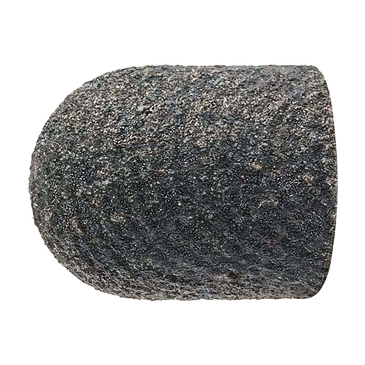 Pferd POLICAP PC WRC cap, cylindrical with radius end, grey-black fine grain, large wide domed cap, side view