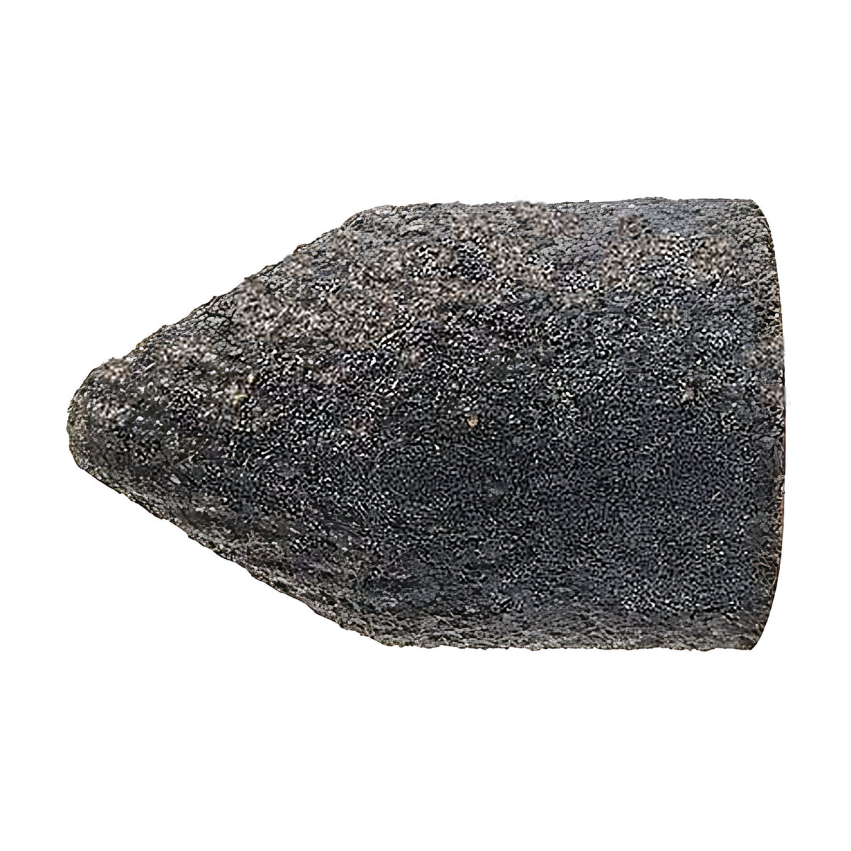 Pferd POLICAP PC WKG cap, tapered conical, grey-black fine grain, long taper, side view