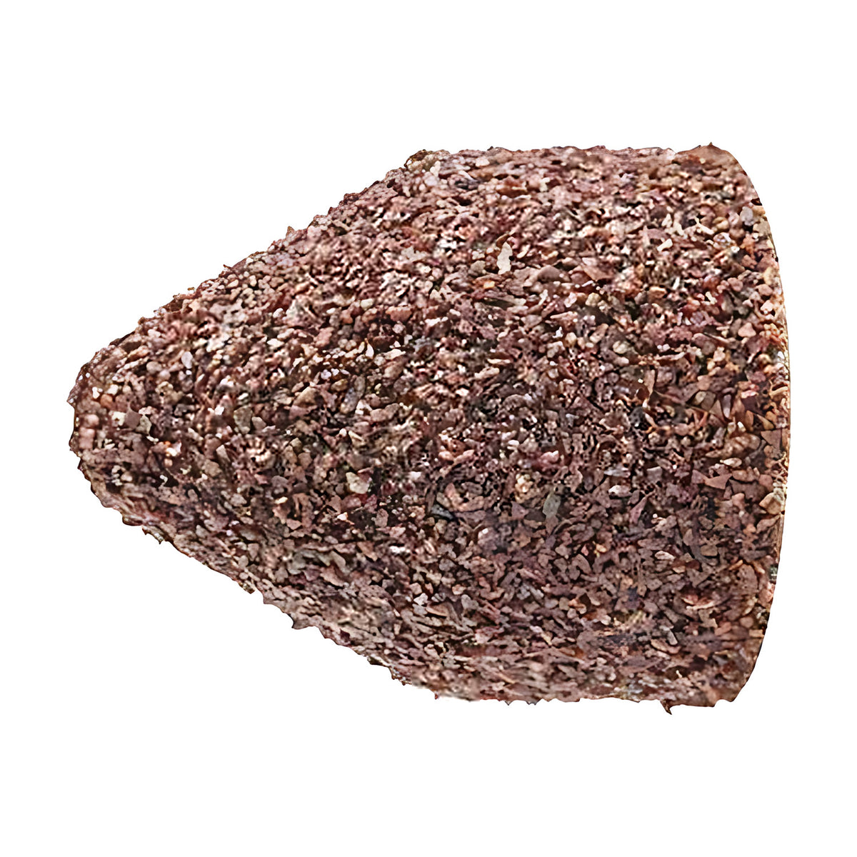 Pferd POLICAP PC WKG cap, tapered conical, coarse red-brown grain, large wide cap, side view