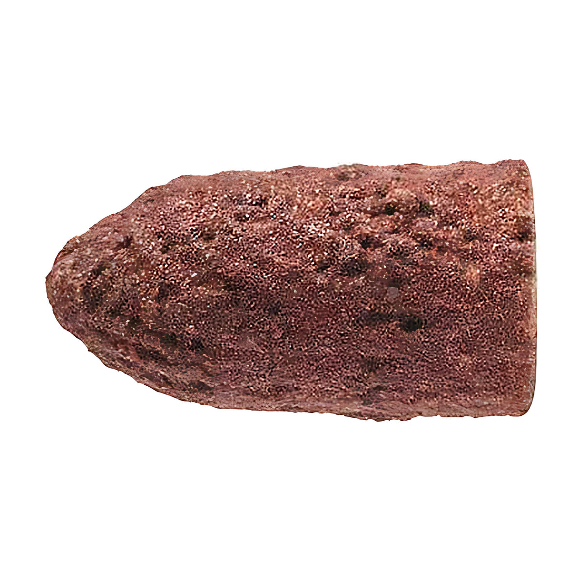 Pferd POLICAP PC WKG cap, tapered conical, terracotta red grain with small dark pits, side view