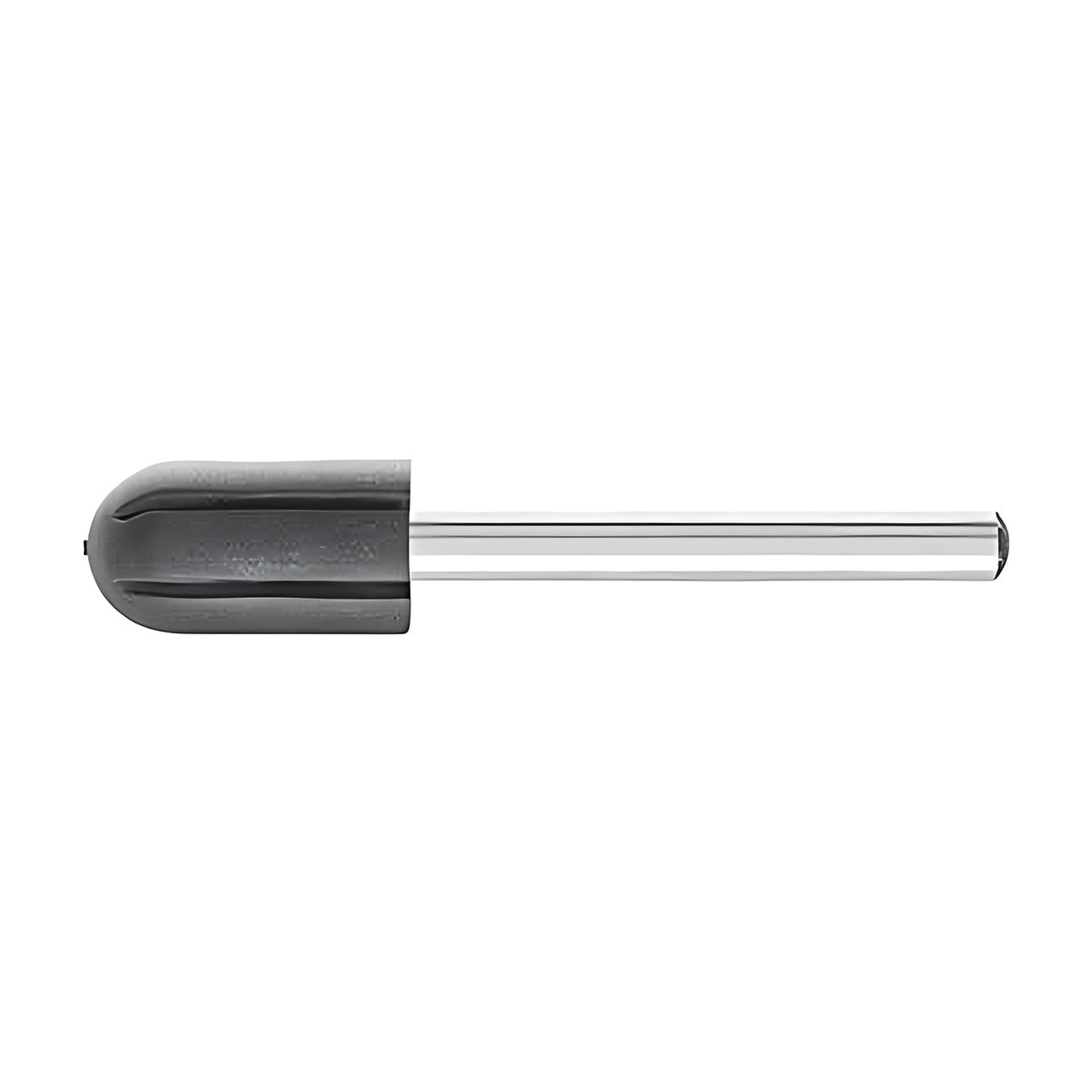Pferd POLICAP PCT cap holder, small black rubber holder with a rounded end on a thin silver shank, side view