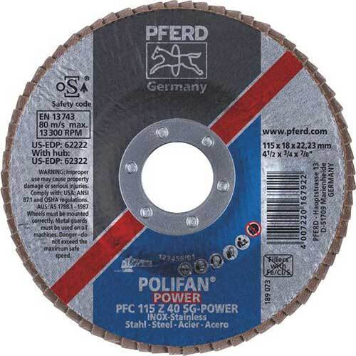 Pferd Polifan Conical Flap Disc Premium Zirconia - Power - AIMS Industrial Supplies