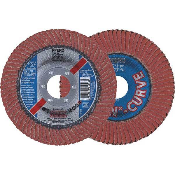 Pferd Polifan Flap Disc SGP Aluminium Oxide - Curve L 115mm - Pack of 10