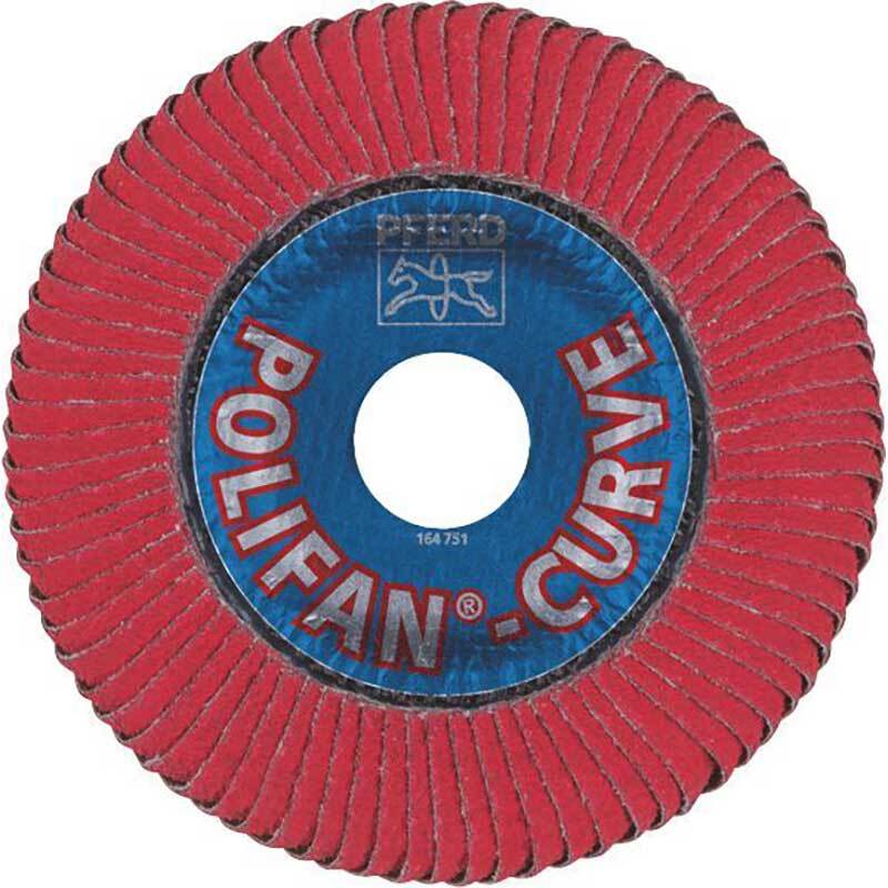 Pferd Polifan Flap Disc SGP Ceramic - Steel/Inox Curve - AIMS Industrial Supplies