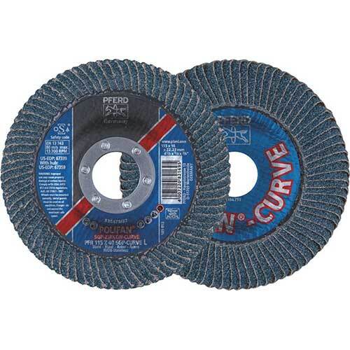 Pferd Polifan Flap Disc SGP Zirconia - Steel/Inox Curve - AIMS Industrial Supplies