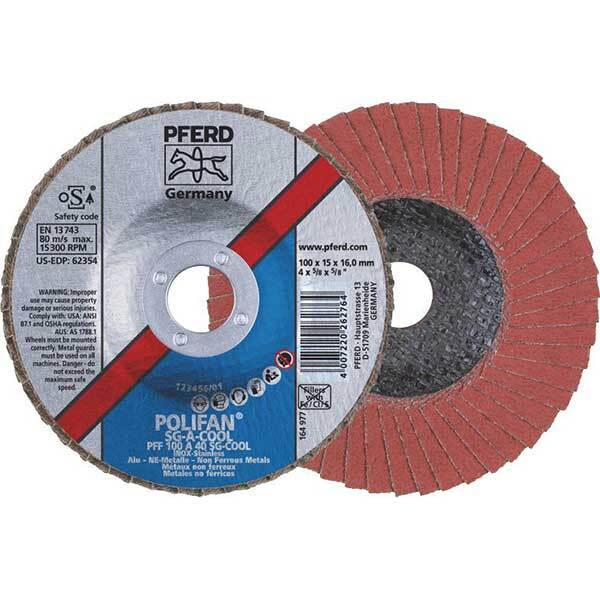 Pferd Polifan Flat Flap Disc Premium Al Oxide COOL - AIMS Industrial Supplies