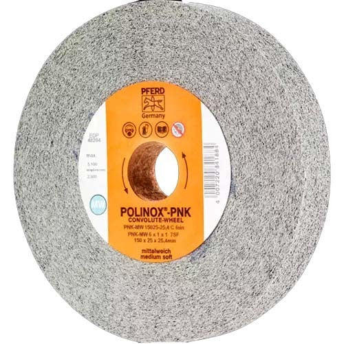 Pferd Polinox Convolute Grinding Wheel - PNK Al Oxide Coarse Soft 150 x 50mm 47802731