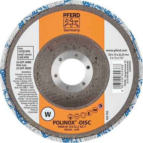 Pferd Polinox PNER Unitized/Convolute Grinding Wheel - AIMS Industrial Supplies