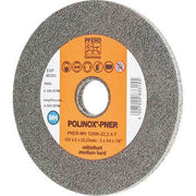 Pferd POLINOX PNER-MH unitized wheel 125 x 6 mm, grey wheel with an orange label marked PNER-MH 12506-22,2 A F