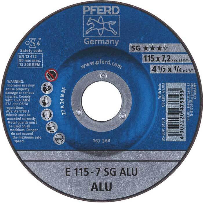 Pferd Premium Grinding Wheel D/C Aluminium1