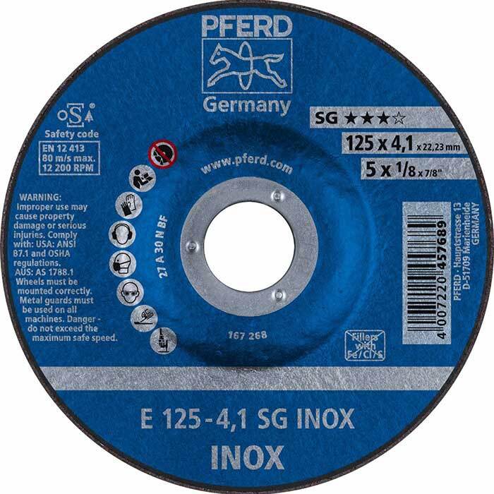 Pferd Premium Grinding Wheel D/C Inox Stainless Steel - AIMS Industrial Supplies