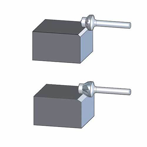 Pferd Radius Burr KSK with Bearing Guide Shank 16 x 3mm 21115466 - AIMS Industrial Supplies