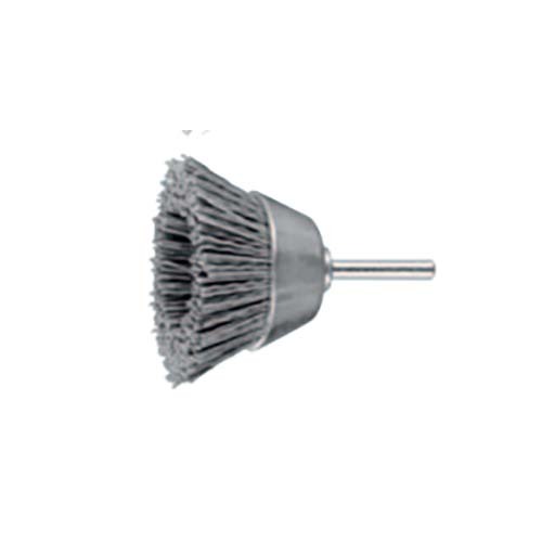 Pferd Shaft Mounted Cup Brush Crimped Inox Wire 50 x 10 mm - Pack of 10 - AIMS Industrial Supplies