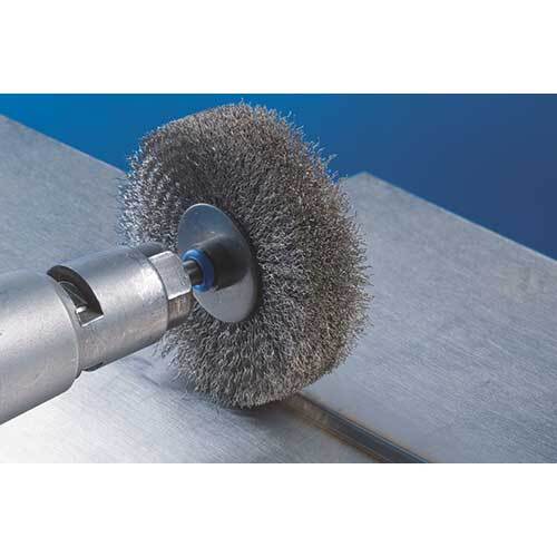 Pferd Shaft Mounted Wheel Brush Crimped Inox SS Wire - AIMS Industrial Supplies
