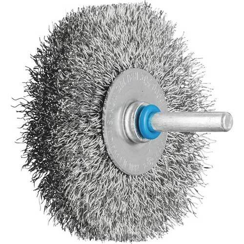 Pferd Shaft Mounted Wheel Brush Crimped Inox SS Wire - AIMS Industrial Supplies