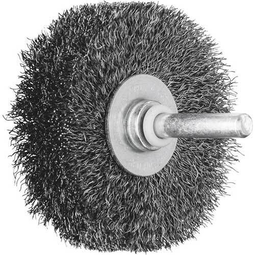Pferd Shaft Mounted Wheel Brush Crimped Steel Wire 60 x 15 mm - Pack of 10