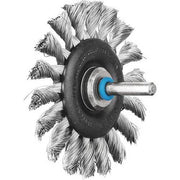 Pferd Shaft Mounted Wheel Brush Twist Knot Inox 70 x 6mm 43107003 - Pack of 10 - AIMS Industrial Supplies