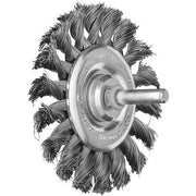 Pferd Shaft Mounted Wheel Brush Twist Knot Steel Wire - AIMS Industrial Supplies