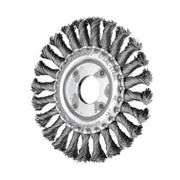 Pferd Twist Knot Wire Brush Stainless Steel Inox RBG Universal 125 x 12mm 47701745 - AIMS Industrial Supplies