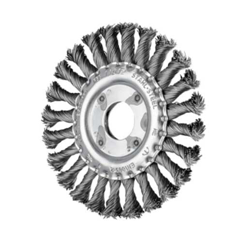 Pferd Twist Knot Wire Brush Stainless Steel Inox RBG Universal 125 x 12mm 47701745 - AIMS Industrial Supplies
