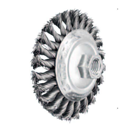 Pferd Twist Knot Wire Brush Steel KBG Universal 100 x 13mm 47701012 - AIMS Industrial Supplies