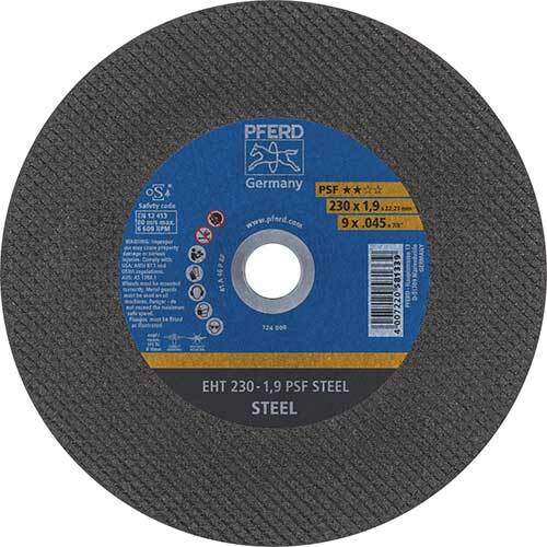 Pferd Ultra Thin Flat Cut-Off Wheel PSF Steel 230 x 1.9mm - Pack of 25