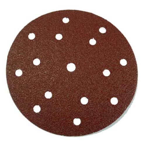 Pferd Velstick Paper Disc 15 Hole Al Oxide Stearated 150mm 60 Grit - Pack of 50