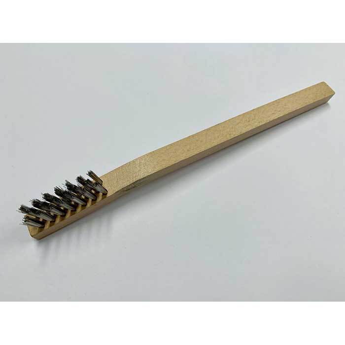 Pferd Welders Toothbrush Stainless Steel Inox Wire - Wood Handle - Pack of 36 - AIMS Industrial Supplies