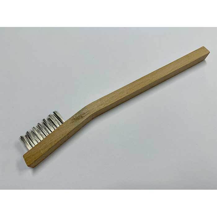Pferd Welders Toothbrush Stainless Steel Inox Wire - Wood Handle - Pack of 36 - AIMS Industrial Supplies