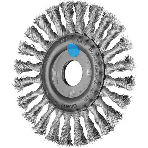 Pferd Wheel Brush Twist Knot Inox RBG 115 x 12mm/M14 43312004 - AIMS Industrial Supplies