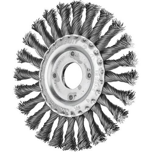 Pferd Wheel Brush Twist Knot Steel RBG 125 x 12mm 43303005 - AIMS Industrial Supplies