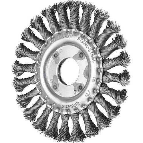 Pferd Wheel Brush Twist Knot Steel Wire 115 x 12mm 0.50mm Fil Dia 43312001