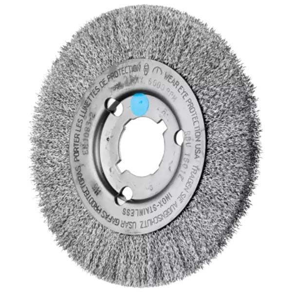 Pferd Wheel Brush with Arbor Hole Crimped Inox 43505006 - Pack of 2 - AIMS Industrial Supplies