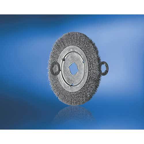 Pferd Wheel Brush with Arbor Hole Crimped ST 200 x 16mm 43506005 - AIMS Industrial Supplies