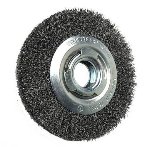 Pferd Wheel Brush with Arbor Hole Crimped Steel 150 x 25mm 43740015