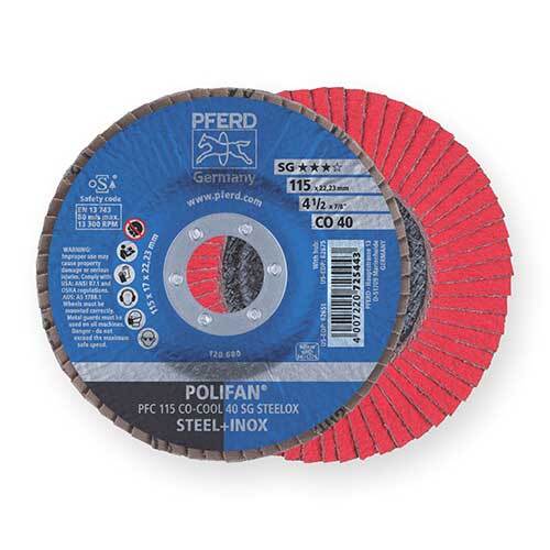 Pfred Polifan Flap Disc SG Ceramic COOL - Steelox - AIMS Industrial Supplies