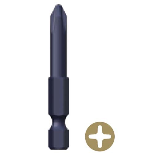 PH2 x 75mm Power Phillips Standard Dr. Bit 1/4" S2 Alloy Steel  - Box of 25